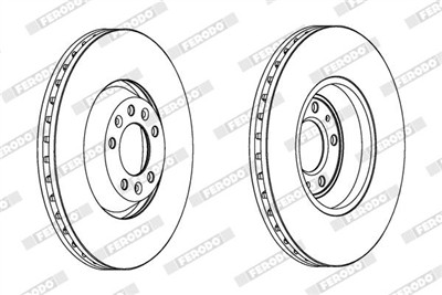 FERODO DDF1274C-1 Číslo výrobce: DDF1274. EAN: 4044197972296.
