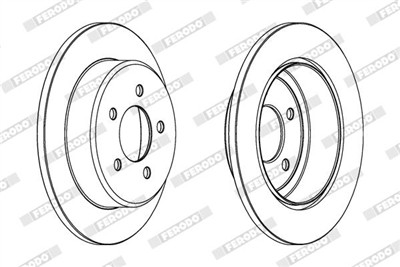 FERODO DDF1492C Číslo výrobce: DDF1492C. EAN: 4044197845743.
