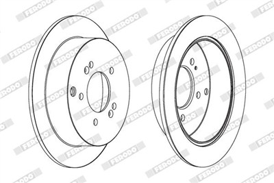 FERODO DDF1493C Číslo výrobce: DDF1493C. EAN: 4044197845569.
