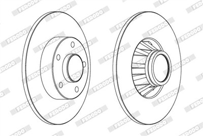 FERODO DDF1498C-1 Číslo výrobce: DDF1498. EAN: 4044197972487.