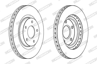 FERODO DDF1624C Číslo výrobce: DDF1624C. EAN: 4044197845750.