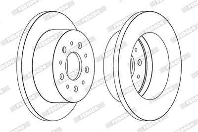 FERODO DDF1653C Číslo výrobce: DDF1653C. EAN: 4044197845507.