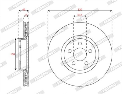 FERODO DDF3053C Číslo výrobce: DDF3053C. EAN: 4060426447045.