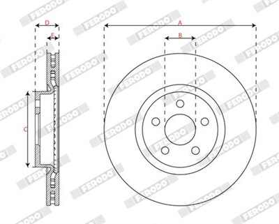 FERODO DDF3053C Číslo výrobce: DDF3053C. EAN: 4060426447045.