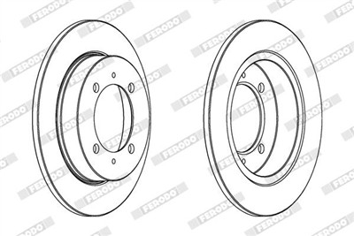 FERODO DDF886C Číslo výrobce: DDF886C. EAN: 4044197561162.