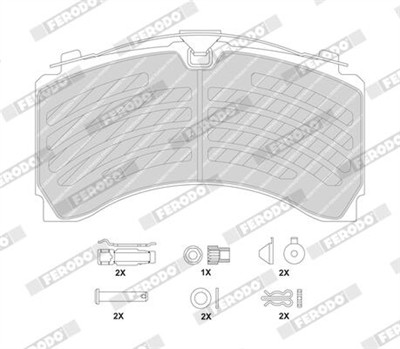 FERODO FCV4418PTS Číslo výrobce: 29244. EAN: 4044197632435.