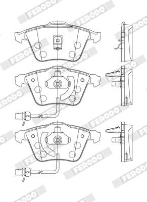 FERODO FDB1407 Číslo výrobce: 23762. EAN: 5016687226171.
