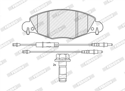 FERODO FDB1412 Číslo výrobce: 23273. EAN: 5016687216776.