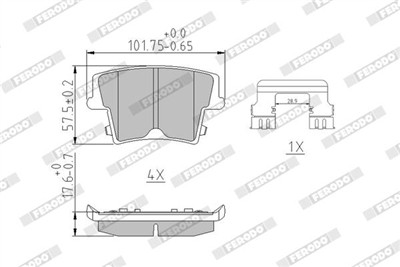 FERODO FDB1953 Číslo výrobce: 24163. EAN: 4044197379187.