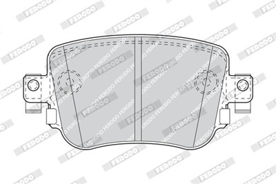 FERODO FDB4485 Číslo výrobce: 25109. EAN: 4044197672264.