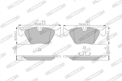 FERODO FDB577 Číslo výrobce: 20968. EAN: 5016687029376.