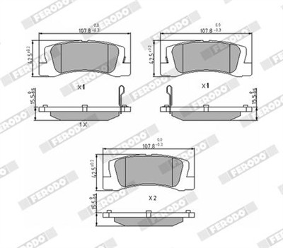 FERODO FDB848 Číslo výrobce: 20076. EAN: 5016687060478.