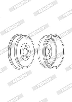 FERODO FDR329012 Číslo výrobce: 100126. EAN: 4044197854240.