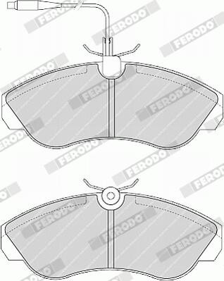 FERODO FVR968 Číslo výrobce: 21799. EAN: 5016687218015.
