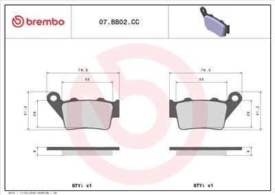 BREMBO 07BB02CC EAN: 8020584631829.