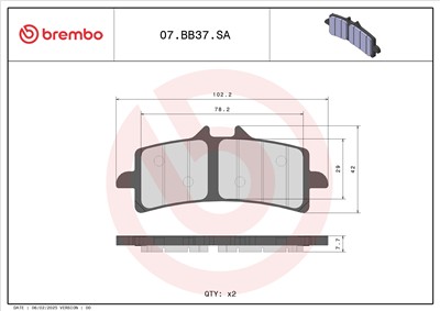 BREMBO 07BB37SA EAN: 8020584632758.