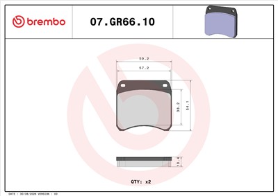 BREMBO 07GR6610 EAN: 8020584633618.