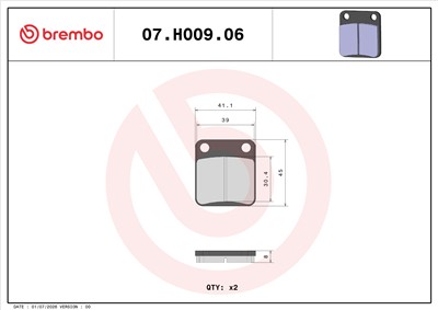 BREMBO 07HO0906 EAN: 8020584634523.