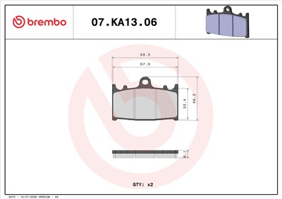 BREMBO 07KA1306 EAN: 8020584636022.