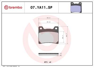BREMBO 07YA11SP EAN: 8020584637777.