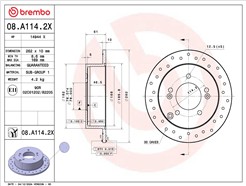 BREMBO 08.A114.2X