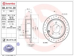 BREMBO 08.A114.3X