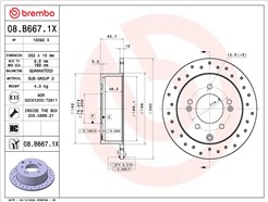 BREMBO 08.B667.1X