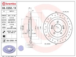 BREMBO 08.C250.1X