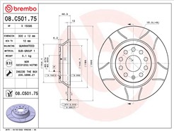 BREMBO 08.C501.75