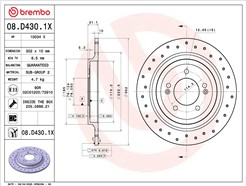 BREMBO 08.D430.1X