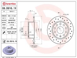 BREMBO 08.D616.1X