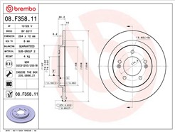 BREMBO 08.F358.11