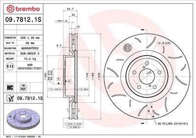 BREMBO 09.7812.1S EAN: 8020584345436.