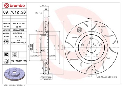 BREMBO 09.7812.2S EAN: 8020584346938.