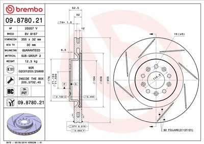 BREMBO 09.8780.21 EAN: 8020584878026.