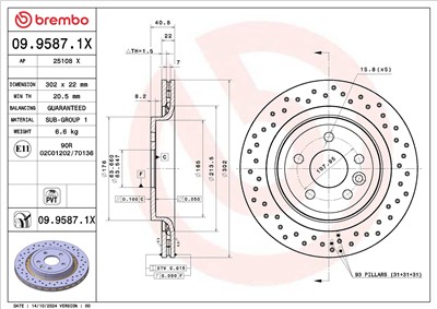 BREMBO 09.9587.1X