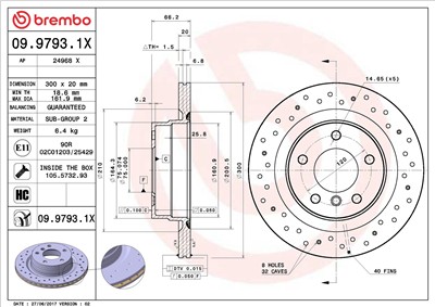 BREMBO 09.9793.1X EAN: 8020584212684.