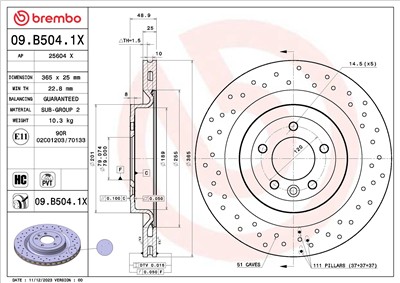 BREMBO 09.B504.1X
