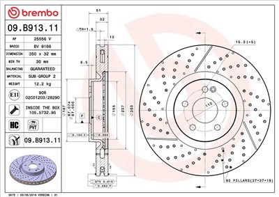 BREMBO 09.B913.11 EAN: 8020584219256.