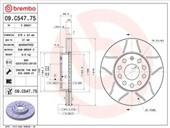 BREMBO 09.C547.75