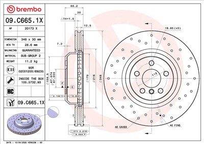 BREMBO 09.C665.1X