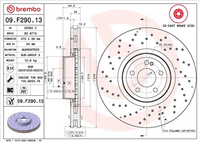 BREMBO 09.F290.13