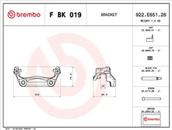 BREMBO F BK 019