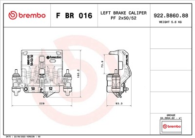 BREMBO F BR 016 EAN: 8020584548202.