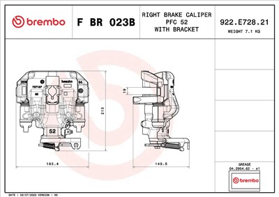 BREMBO F BR 023B EAN: 8020584548271.