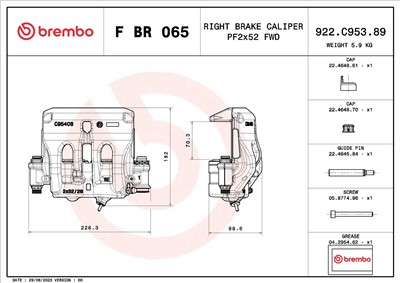 BREMBO F BR 065 EAN: 8020584548998.