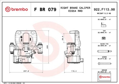 BREMBO F BR 079 EAN: 8020584548875.