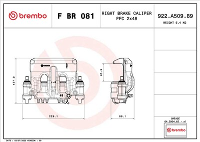 BREMBO F BR 081 EAN: 8020584548899.