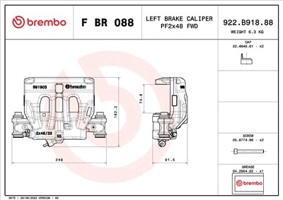 BREMBO F BR 088 EAN: 8020584549001.