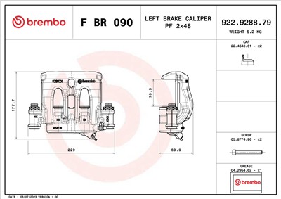 BREMBO F BR 090 EAN: 8020584548967.